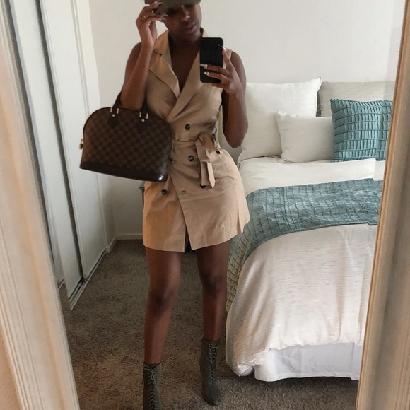 Khaki Trench Dress - Picture 4 of 4